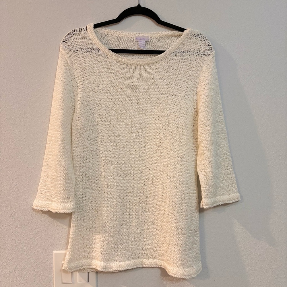 Vintage Cream Colored Sweater by Titania